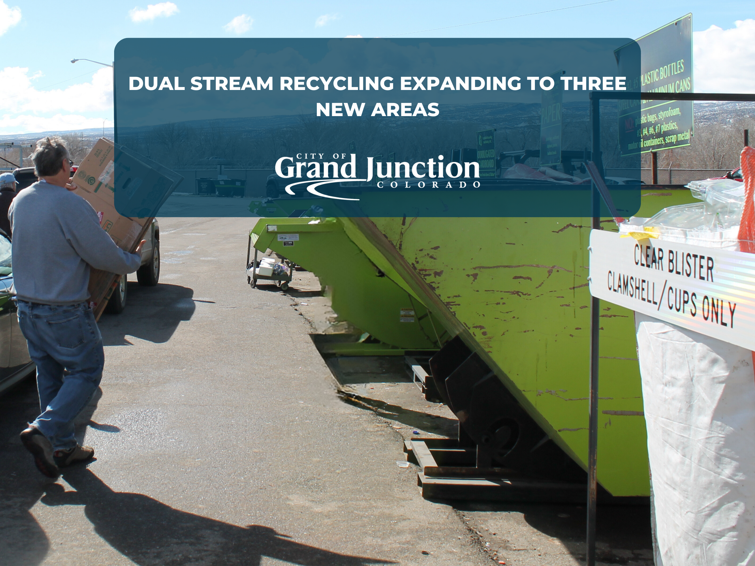 Recycling center. Person recycling. 