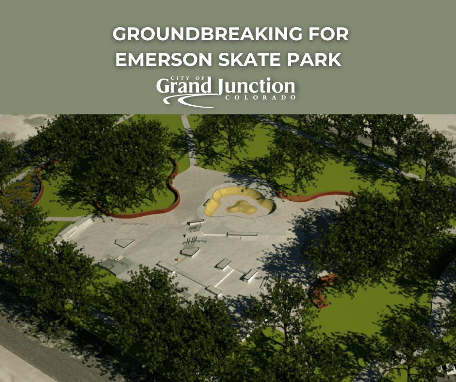 A rendering of a skate park that will be constructed at Emerson Park. 