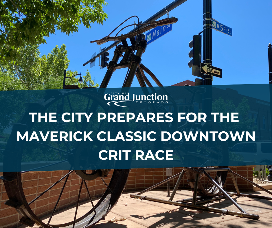 Bicycle statue in downtown Grand Junction