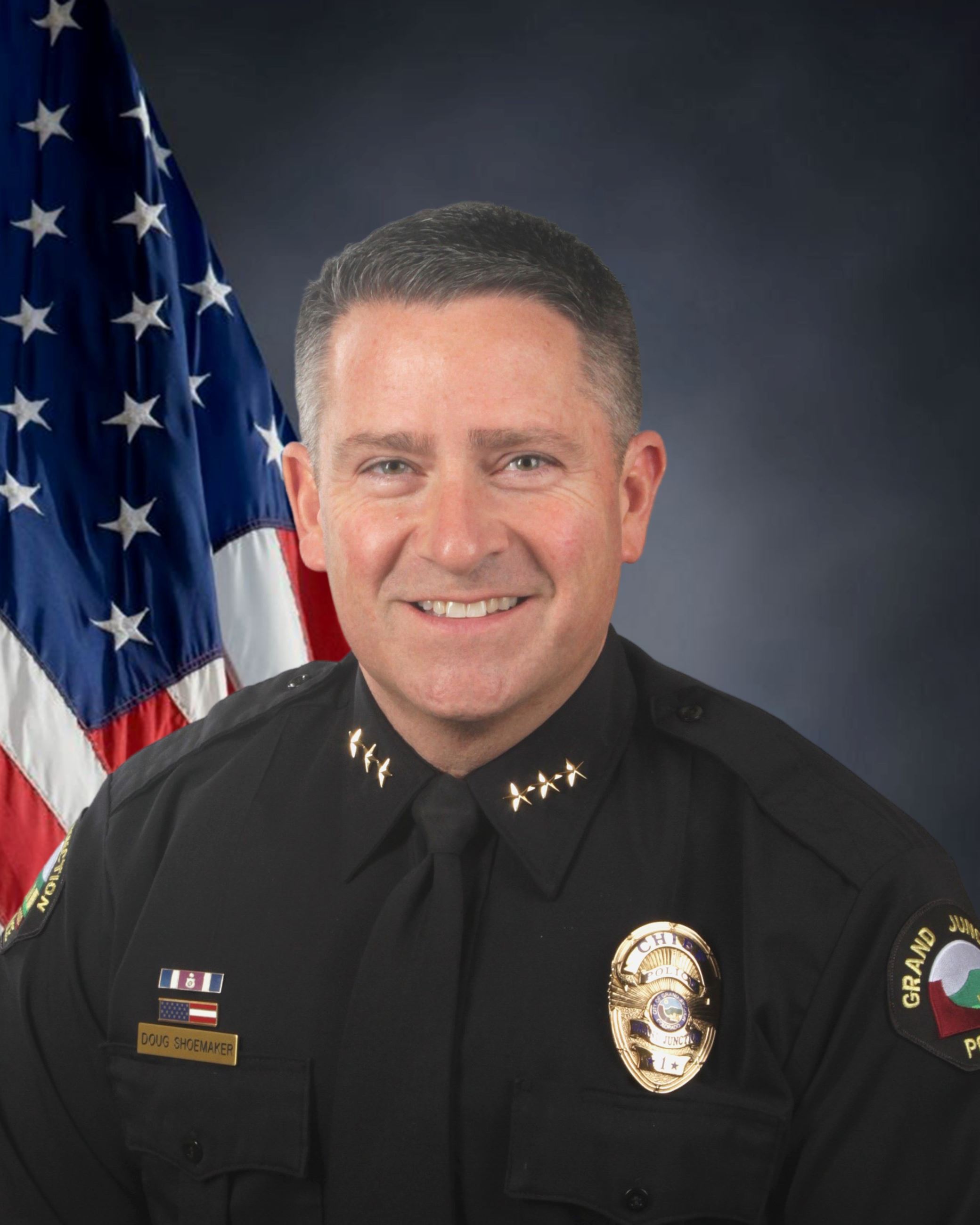 Chief Doug Shoemaker smiling