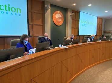 City Council seated at dais