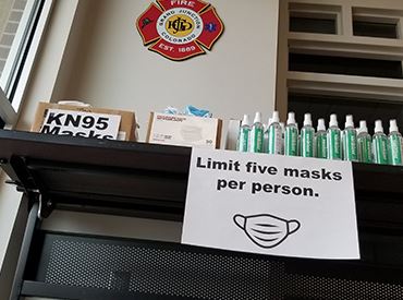 KN95 Masks at GJFD Administration 
