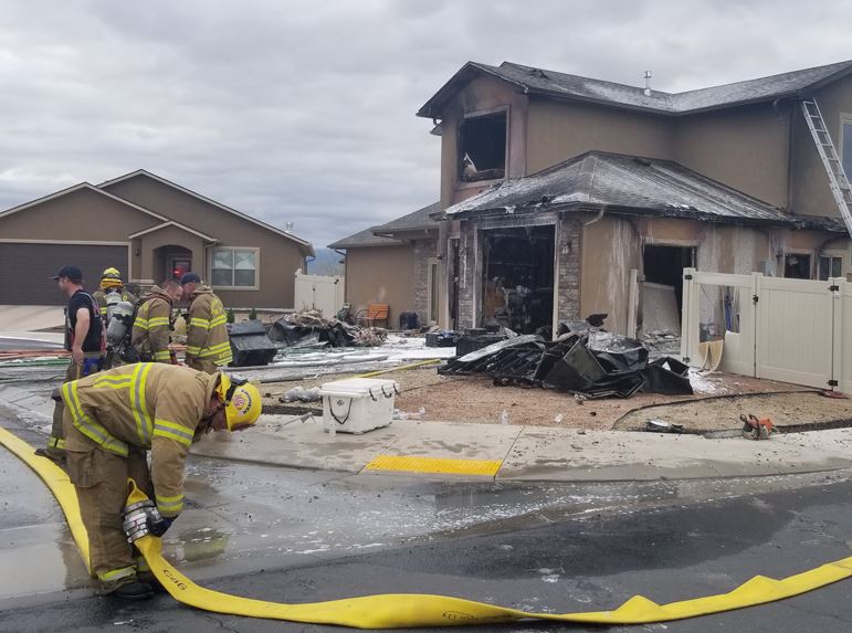 GJFD firefighters put out a house fire