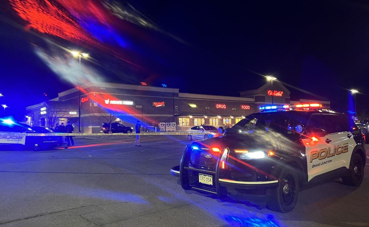 patrol cars in parking lot