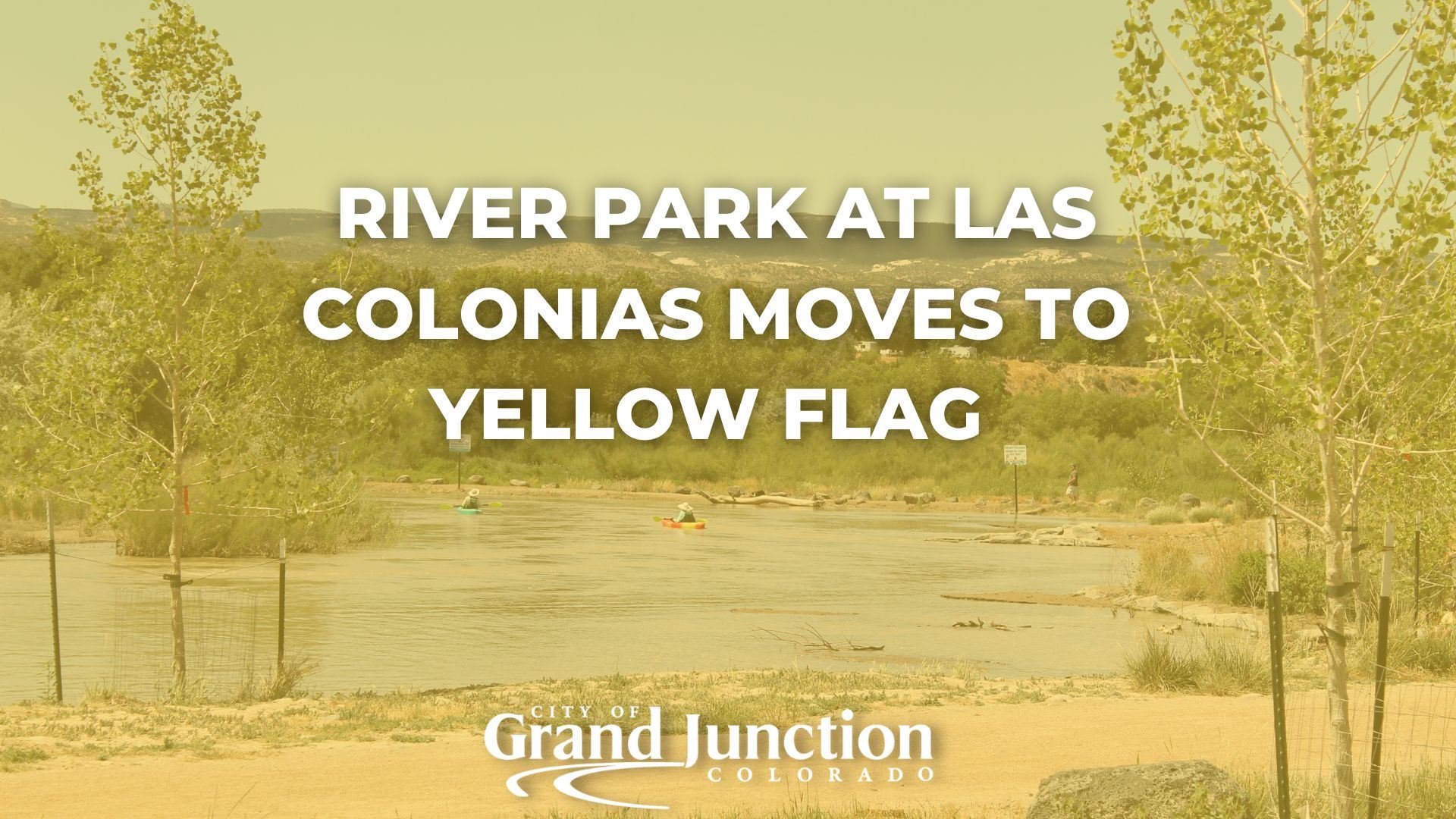 River Park with users on the water. Text on the graphic.