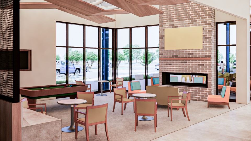Community Recreation Center Rendering of the Senior Lounge